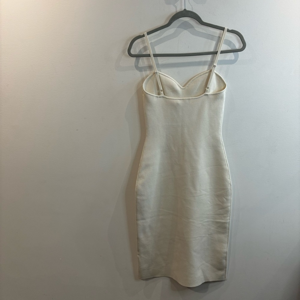 BABATON Sz M by Aritzia  Lariat Bodycon Bustier in the Colour Birch Dress NEW - Picture 5 of 7